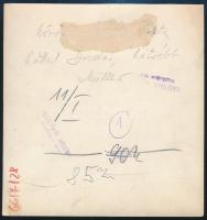 1966 Magyar labdarúgók a 30-as, 40-es évekből (Dudás, Müller), sajtófotó, a hátoldalon feliratozott,...