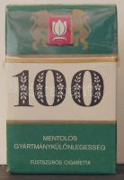 cca 1970 "100" márkáju ciagaretta bontatlan csomag / Unopened pack of cigarettes
