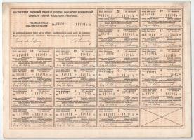 Románia / Bukarest 1922. "Zabolai Faipar Részvénytársaság" 5 darab részvénye egyben, össze...