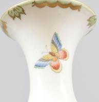 Herendi Viktória mintás váza, kopott, jelzett, m: 34 cm