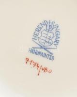 Herendi Viktória mintás váza, kopott, jelzett, m: 34 cm