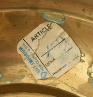 Indiai réz váza, kopásokkal, m: 66 cm