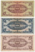 1945. 10.000P + 1946. 10.000MP + 10.000BP T:F közte szép papír, folt