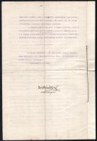 1925 Magyar Mérnökök és Építészek Szövetsége beadványa a kormányhoz a háborús kötvények visszafizeté...