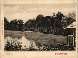 1904 Felsőbánya, Baia Sprie; Bódi tó. Dácsek Péter kiadása / lake (vágott / cut)