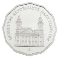 2007. 5000Ft Ag "Debreceni Református Nagytemplom" kapszulában, tanúsítvánnyal, tájékoztat...