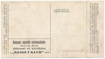 Balatonboglár. A Balatoni Társaság sorsjáték nyereményszelvénye, "Budapest legszebb szórakozóhe...