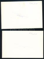 Zámbó István (1932-2007) karmester, 2 db fotó, a hátoldalon pecséttel jelezettek ("Bakony"...