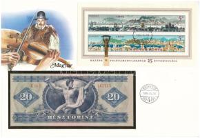 Magyarország 1980. 20Ft felbélyegzett borítékban, bélyegzéssel T:I Hungary 1980. 20 Forint in envelope with stamp and cancellation C:UNC