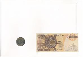 Lengyelország "Marie Curie" érmés és bankjegyes felbélyegzett boríték, bélyegzéssel, német...