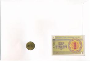 Kazahsztán "Nemzeti Szimbólum" felbélyegzett borítékban, bélyegzéssel, benne Kazahsztán 19...