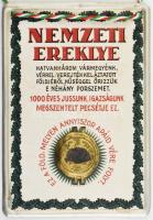 cca 1920-1930 Nemzeti Ereklye, "Ércbulla", irredenta emléktárgy Nagy-Magyarország vármegyé...