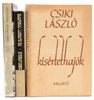 Csiki László 3 műve, a szerző által dedikáltak: Álkulcsok, Az eladott nagyapó, Kísértethajók. Kolozs...