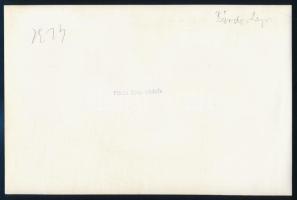 Bárdos Lajos (1899-1986) Kossuth- és Erkel Ferenc-díjas zeneszerző, karnagy, 2 db fotó, a hátoldalon...