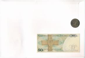 Lengyelország "Karol Swierczewski" érmés és bankjegyes felbélyegzett boríték bélyegzéssel,...