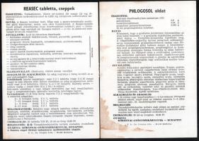 10 db régi gyógyszerész edényeket bemutató modern fotó sorozat 18x12 cm Hátulján gyógyszer reklámokk...