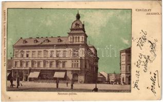 1900 Arad, Neuman palota, Barth Lajos üzlete. Lengyel L. kiadása / palace, shop (EK)