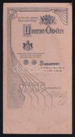 cca 1910 Férfi díszmagyarban, keményhátú fotó Uher Ödön budapesti műterméből, felületi karcolásokkal...