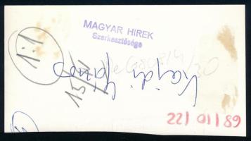 1968 Kajdi János Európa-bajnok, olimpiai ezüstérmes ökölvívó, sajtófotó, a hátoldalon feliratozott, ...