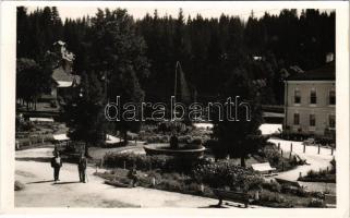 Borszék, Borsec; Park részlet. Heiter György kiadása / park, spa (EK)