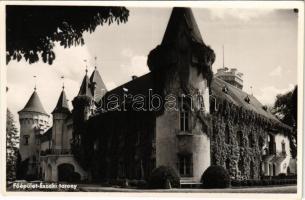 Nagykároly, Carei; M. kir. "Gróf Károlyi István" honvéd tiszti fiúnevelő intézet (Károlyi kastély). Főépület, északi torony / Hungarian military school, castle