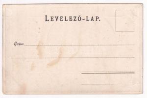 Besztercebánya, Banská Bystrica; Hungária szálloda. Lechnitzky Otto kiadása. Szecessziós fémes hatás...