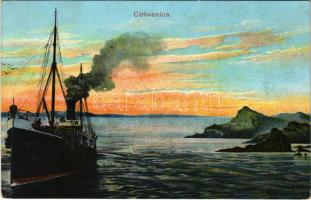 1911 Crikvenica, Cirkvenica; gőzhajó / steamship