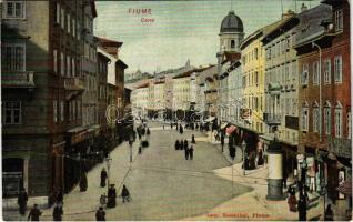 Fiume, Rijeka; Corso / street view, shops (EK)