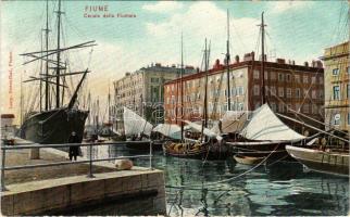 Fiume, Rijeka; Canale della Fiumara / canal, port