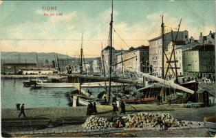 Fiume, Rijeka; Via del Lido / port, quay