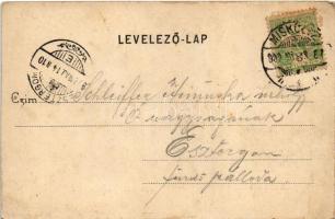 1902 Miskolc, Erzsébet fürdő. Gedeon András kiadása (fl)