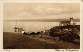 1928 Tihany, kilátás az Attila-dombról, villa. Dr. Vigyázó János felvétele (EK)