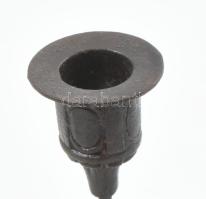 Figurális gyertyatartó, öntöttvas, hibátlan, m: 25,5 cm