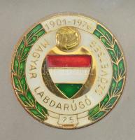 1976. "Az MLSZ 75 éves jubileuma alkalmából" fém emlékplakett, az MLSZ ünnepi címerét ábrá...