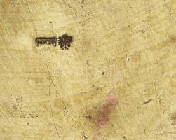 Antik Aufsatz.
Barokk antik réz-ezüstözés maradványaival,jól megőrzött állapotban,vastag falú belev...