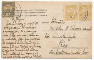 1911 Félszerfalva, Hirm; vasútállomás, vasutasok hajtányon / Bahnhof, Eisenbahn-Draisine / railway s...