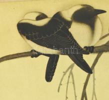 Kínai Festmény.
Vintage selyem-papír kézzel festett impozáns-5 méter hosszú! tekercs-kép, csiszolt ...