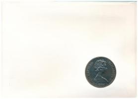 Man-sziget 1984. 1C Cu-Ni "Szarajevói Téli Olimpia" felbélyegzett borítékon, alkalmi bélye...