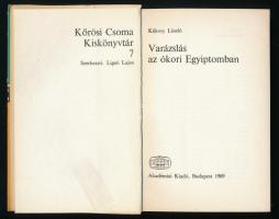 Kákosy László: Varázslás az ókori Egyiptomban. Kőrösi Csoma Kiskönyvtár 7. Bp., 1969, Akadémiai Kiad...