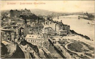 1906 Budapest I. Tabán, Döbrentei tér, Szt. Gellért szobor, Keller Ignác üzlete