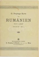 G. Freytags Karte von Rumänien, 1:1000 000. Wien, G. Freytag & Berndt. Kiadói papírkötés, sérült...