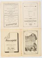 cca 1880 Reklámújság egész és féloldalas hirdetésekkel (Katzer József divatgellérok, utazóbundák; Ho...