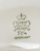 Schaubachkunst porcelán labdázó gyermek figura. Kézzel festett, jelzett, hibátlan 16 cm