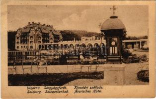 1918 Vízakna, Salzburg, Ocna Sibiului; sósgyógyfürdő, Kincstári szálloda, időjárásjelző / spa, hotel, weather indicator