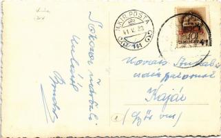 1941 Kúla, Kula; Hajózás a Ferenc csatornán / Danube-Tisa-Danube Canal, ship. photo + "1941 Kul...