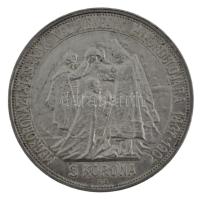 1907KB 5K Ag "Ferenc József megkoronázásának 40. évfordulója" kapszulában, peremen kis any...