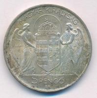 1939. 5P Ag "Horthy balra" T:AU patina, ph. Adamo P8.2