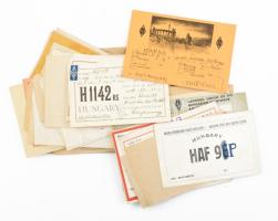 cca 1930-1945 Vegyes papírrégiség: katonatiszt rádióamatőr lapjai és levelezése, szállítólevelek, stb., vegyes állapotban
