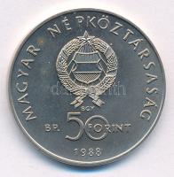 1988. 50Ft Cu-Ni "Világ Vadvédelmi Alap - Kékvércse" kapszulában T:BU Adamo EM101