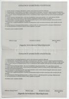 ~2000-2010. 4db klf betétjegy, takarékszelvény, közte kitöltetlen és lyukasztással érvénytelenített ...